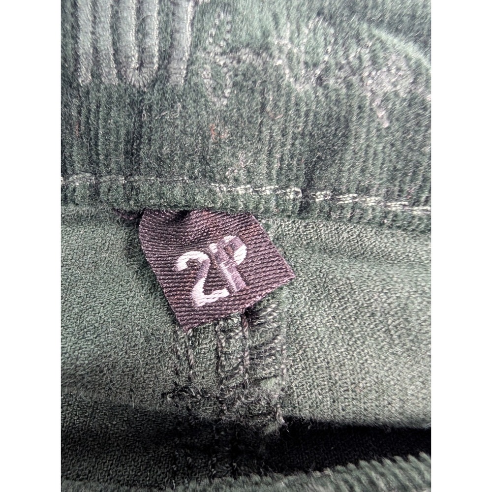 Kut From The Kloth Karen Baby Bootcut Petite Womens Pants Size 2 Green Corduroy - Picture 3 of 16